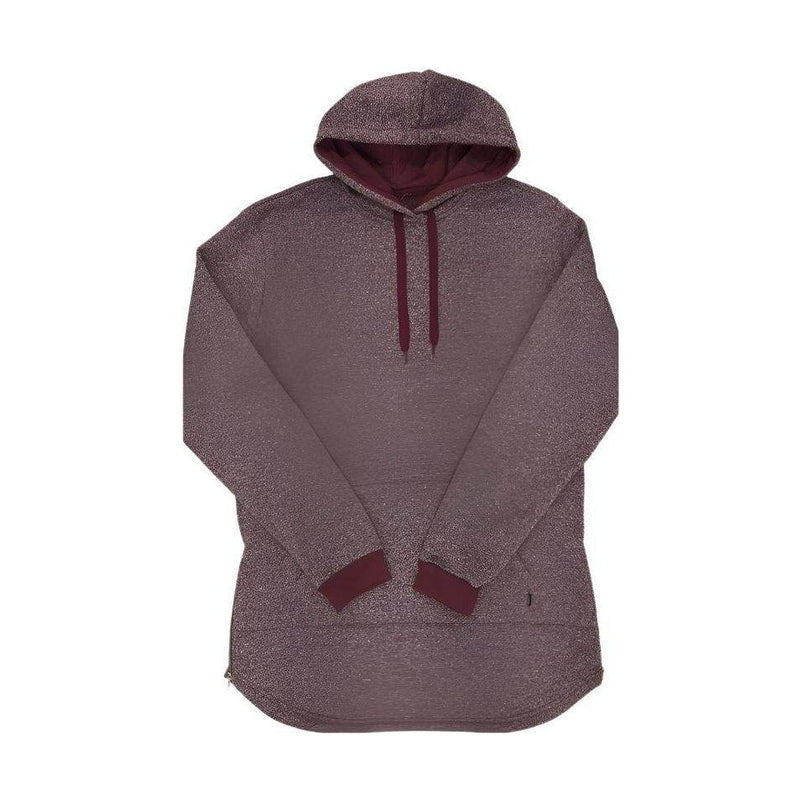 WEIV stylish vacation hoodie for men in burgundy with a comfortable fit and hood for casual outings