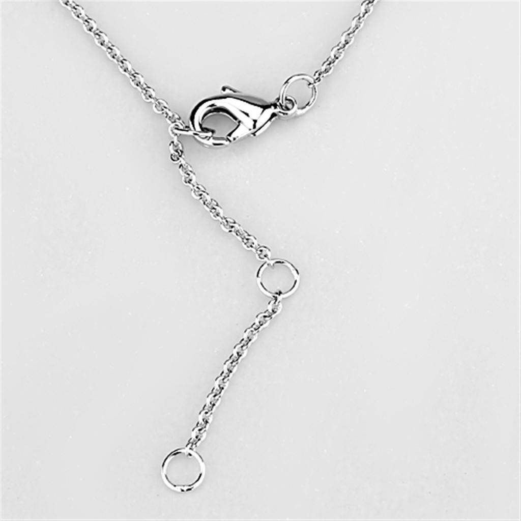 Silver chain necklace with adjustable clasp, perfect stylish vacation jewelry for women
