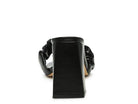 Back view of stylish vacation sandals with block heel design for women by Rag Company