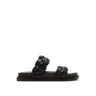 Let's See Style stylish vacation sandals in black with braided straps for a chic summer look