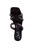 Rag Company stylish vacation sandals in brown with a trendy crisscross design for fashionable summer outings