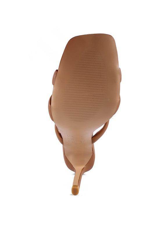 Undersole view of Rag Company stylish vacation sandals with a sleek design for summer outings