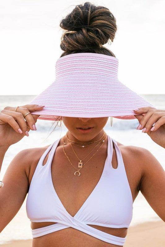 Aili's Corner stylish vacation sun hat with wide brim, perfect for beach outings and sunny days