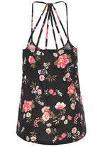 YNIQUE Floral Tank Top for Women, perfect summer casual tops for women with stylish crisscross straps