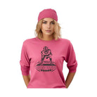 Ocean and 7th Women's Tackle Breast Cancer Tee in Pink with Football Player Design