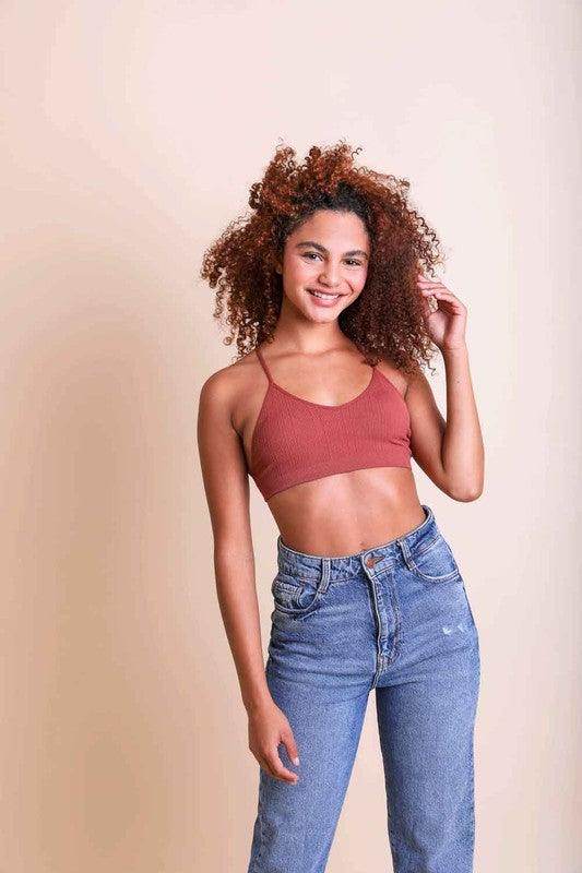 Tattoo Mesh Racerback Bralette - VacationGrabs