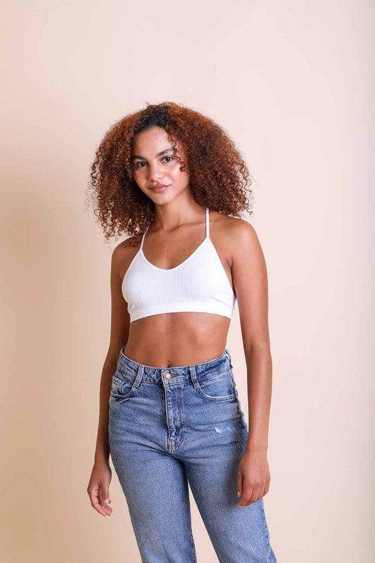 Tattoo Mesh Racerback Bralette - VacationGrabs