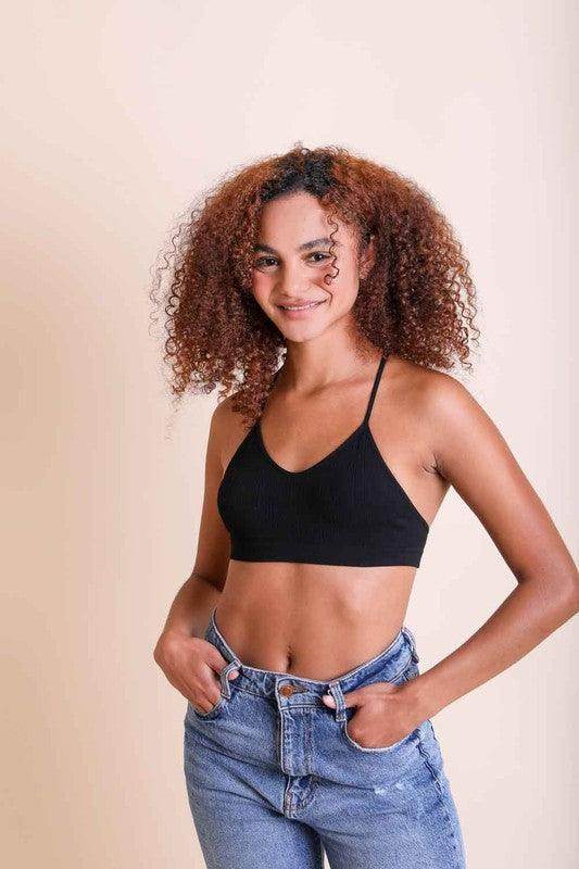 Tattoo Mesh Racerback Bralette - VacationGrabs