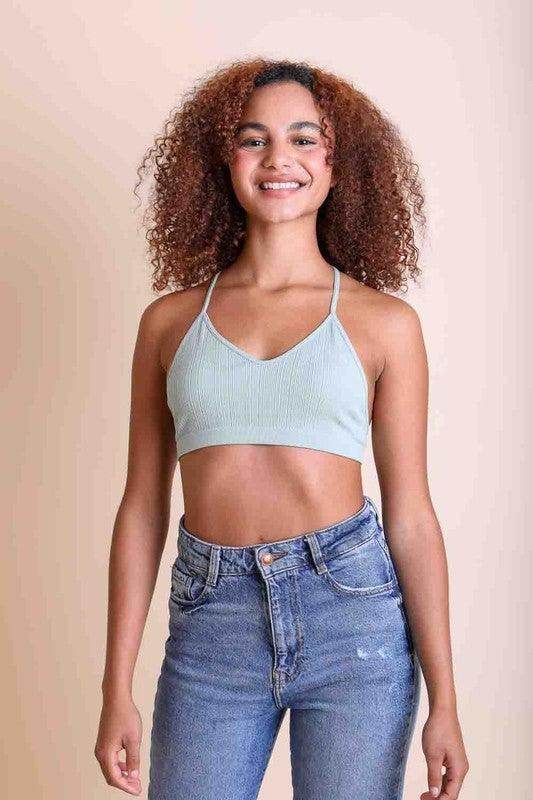 Tattoo Mesh Racerback Bralette - VacationGrabs