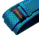 Teal blue paisley necktie from VacationGrabs with vibrant patterns for stylish men's accessories
