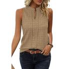 Textured Notched Tank - VacationGrabs