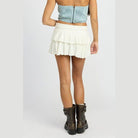 Tiered Ruffle Mini Skort - VacationGrabs