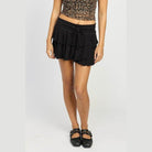 Tiered Ruffle Mini Skort - VacationGrabs