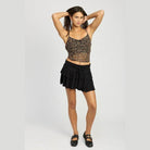 Tiered Ruffle Mini Skort - VacationGrabs