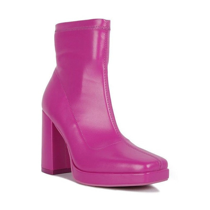 Women's Shoes - Boots Tintin High Heeled Square Toe Ankle Boots