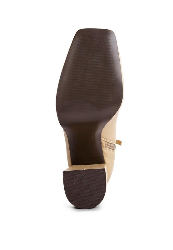 Women's Shoes - Boots Tintin High Heeled Square Toe Ankle Boots