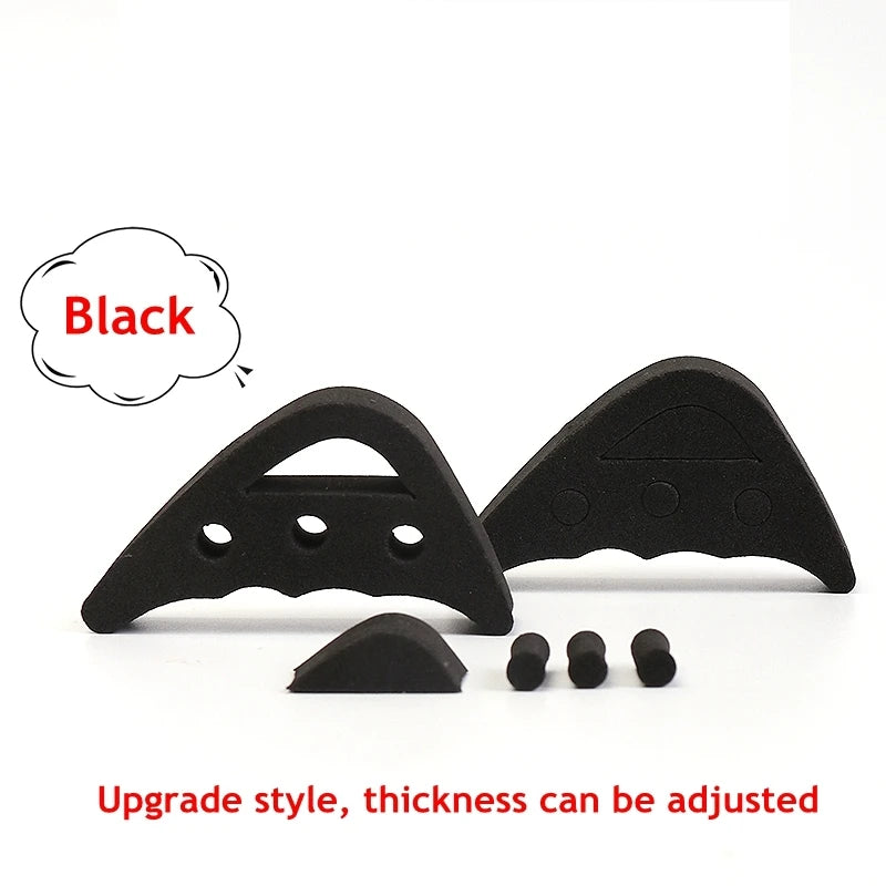 Black toe plug soft half insoles for adjustable comfort and support