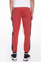 Men's 2PC Track Sets in red and black, stylish 2 piece tracksuit for men with comfortable fit