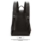 Stylish black travel backpack for men and women with adjustable straps and a sleek design