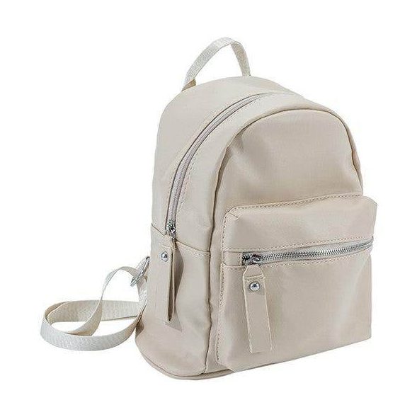 Bella Chic Beige Women's Travel Backpack for Vacations with Stylish Design and Multiple Pockets