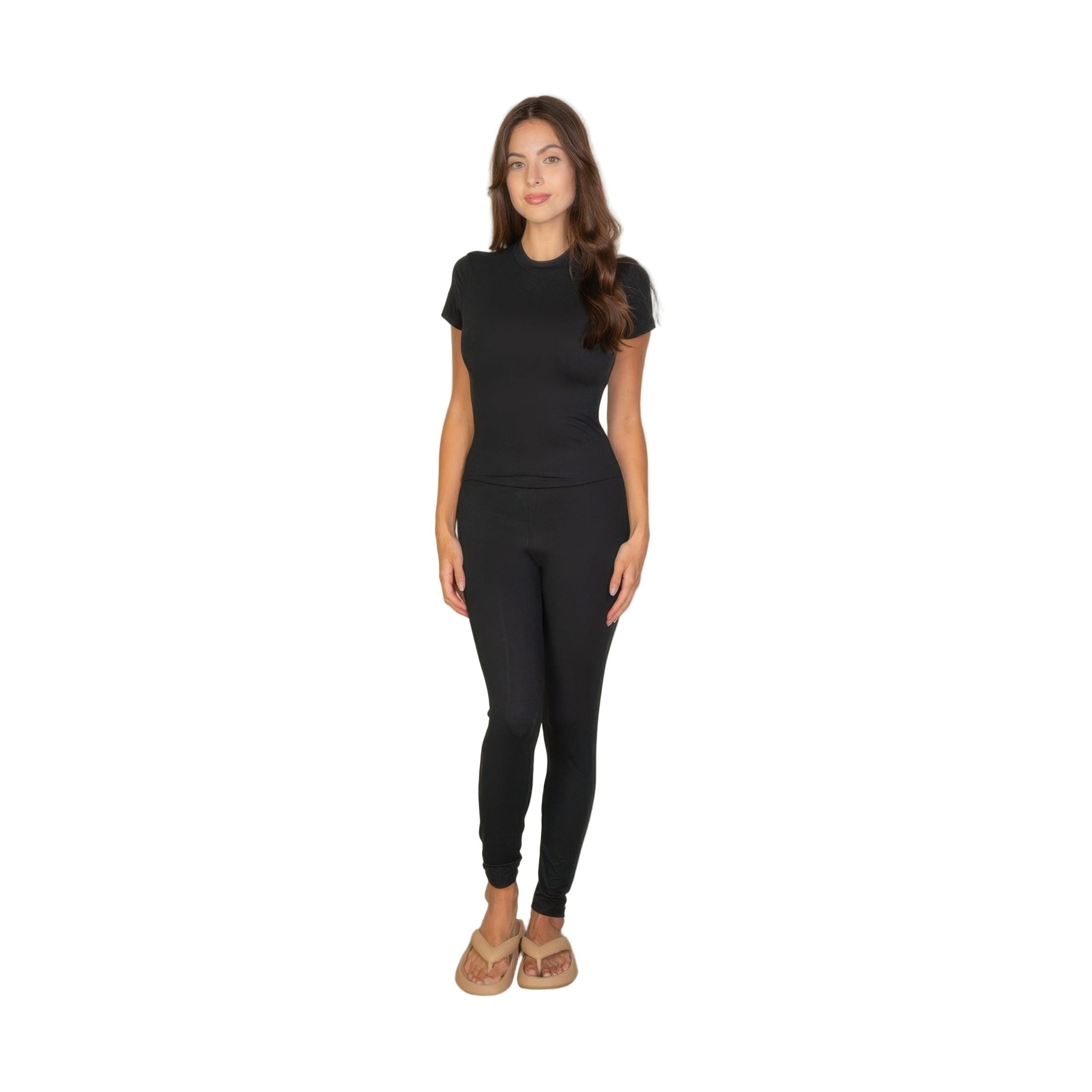VacationGrabs Women's Black T-Shirt, a must-have travel clothing essentials for women