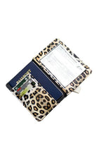 Leopard Print Travel Credit Card Holder with Slots for Cards and Passport for Travelers