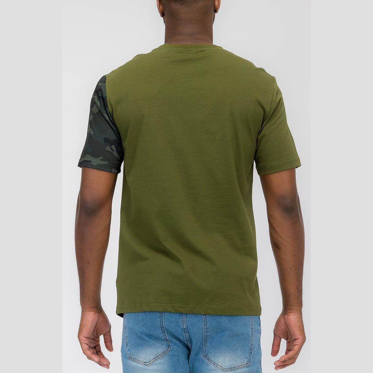 Men's WEIV trendy camo shirt and shorts featuring a stylish design for casual wear