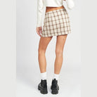 Emory Park trendy mini skirt vacation in plaid design, perfect for summer outings and casual wear