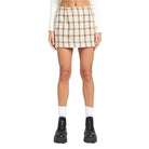 Emory Park trendy mini skirt vacation in plaid design, perfect for casual summer outings