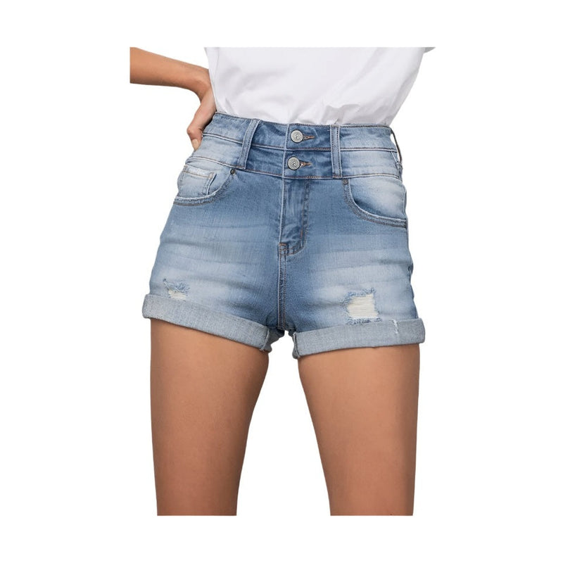 Denim Lab USA trendy summer shorts women with distressed details and rolled cuffs for a stylish look