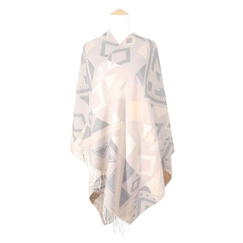 Tribal Print Poncho - VacationGrabs