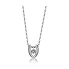 TS572 - Rhodium 925 Sterling Silver Necklace with AAA Grade - VacationGrabs