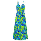 Twisted Printed V-Neck Cami Dress - VacationGrabs