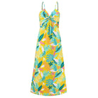 Twisted Printed V-Neck Cami Dress - VacationGrabs