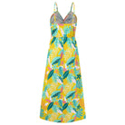 Twisted Printed V-Neck Cami Dress - VacationGrabs