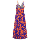 Twisted Printed V-Neck Cami Dress - VacationGrabs