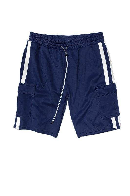 Men's Shorts Two Stripe Cargo Pouch Shorts