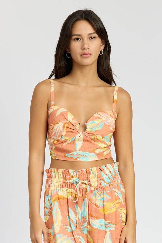 U Ring Hanky Hem Top - VacationGrabs