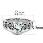 Silver ring with a large center stone and intricate design, perfect unique vacation jewelry accessories