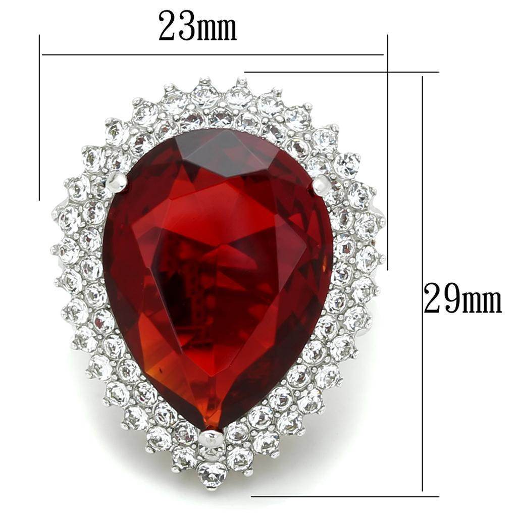 Stunning red teardrop ring from VacationGrabs, a unique vacation jewelry for women with sparkling accents.