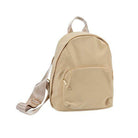 Bella Chic Beige Unisex Fashion Backpacks with Adjustable Straps and Front Pocket for Everyday Use