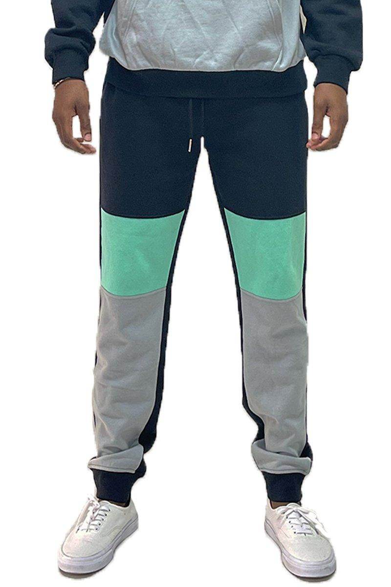 WEIV Men's Joggers in Black, Gray and Mint, perfect for vacation casual wear men