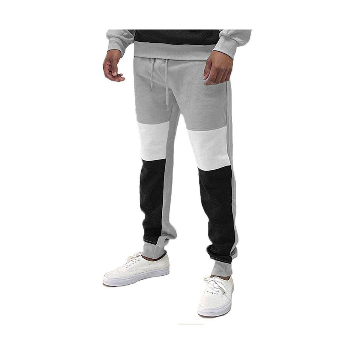 Vacation Grabs Men's Joggers in Grey, White, and Black for Comfortable Vacation Casual Wear Pants