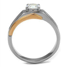 Stylish men's ring featuring a sparkling stone, perfect as vacation jewelry for men.