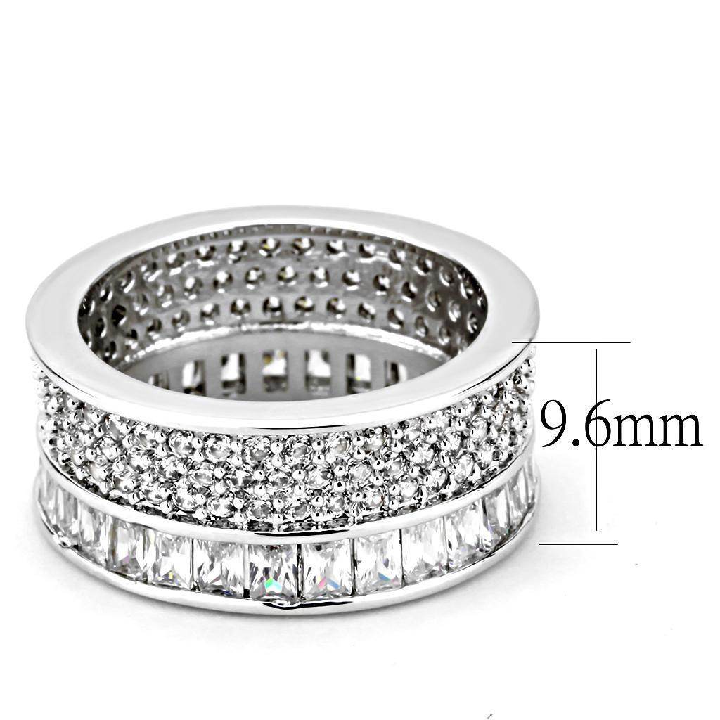 Vacation jewelry rings for women featuring a sparkling design with cubic zirconia stones and a width of 9.6mm