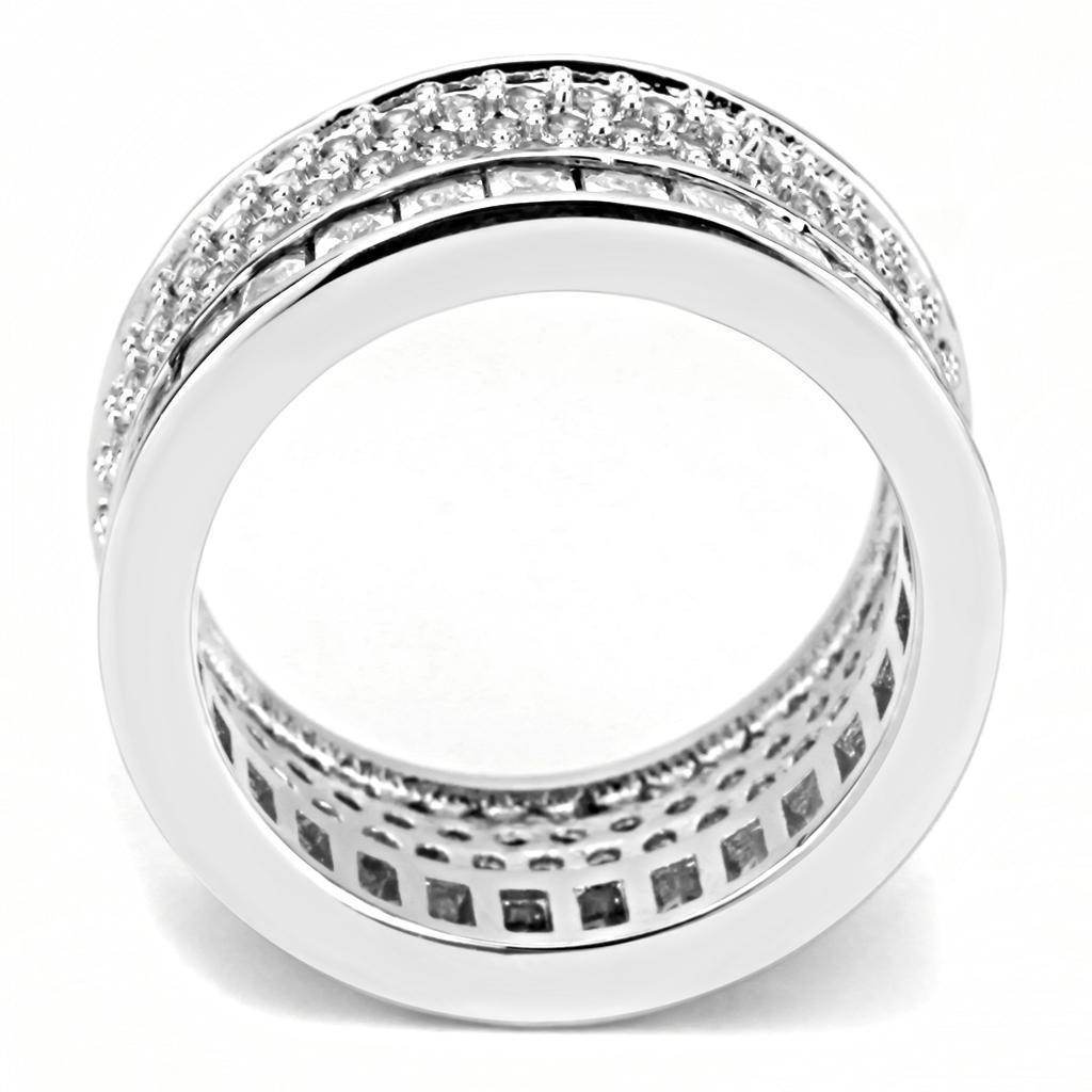 Elegant vacation jewelry rings for women featuring a silver band with sparkling stones