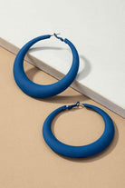 LA3accessories Blue Vacation Style Earrings in a Chic Hoop Design for Fun Summer Outfits