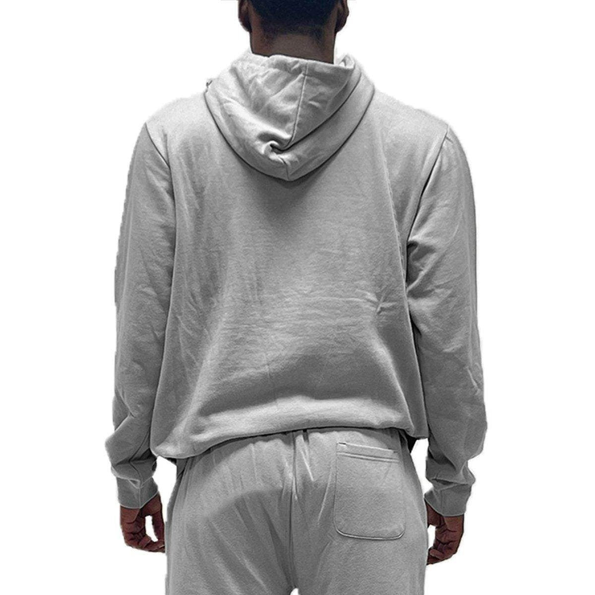 Men's Gray Vacation Style Hoodies with Comfortable Fit and Adjustable Hood