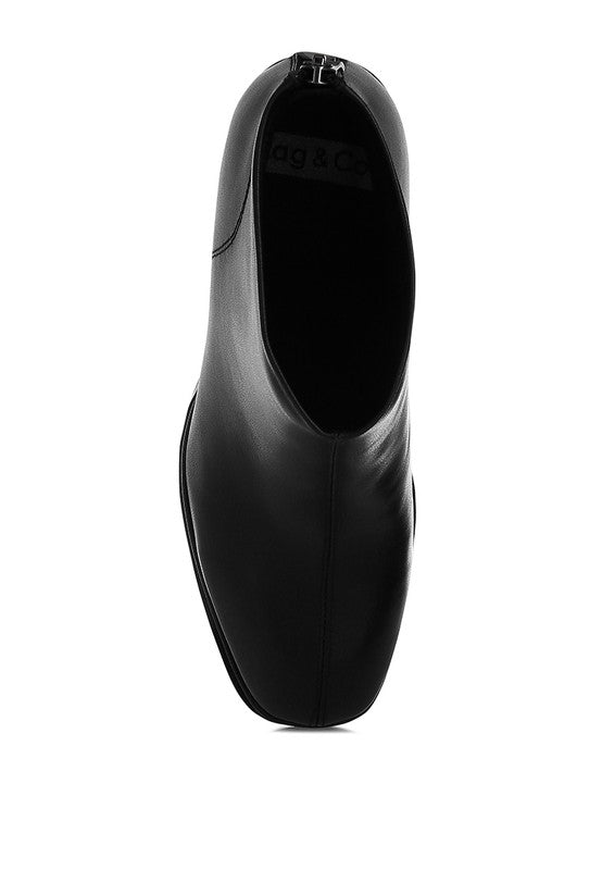 Rag Company Women's Ankle Boots in Black Perfect for Vacation Style Leather Boots