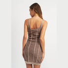 Emory Park vacation style mini dress featuring a fitted design and striped pattern for casual outings